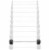 Rubber Fixed Barbell, 100 LB Pre-Loaded Weight Straight Bar Perspective: back