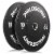 Set of 2 Olympic 2-Inch Rubber Bumper Plates (10 LB each) Black Perspective: back