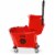 Dryser Commercial Mop Bucket with Side Press Wringer - 33 Quart, Red Perspective: back