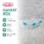 Sterilite 37 Quart Clear Plastic Home Storage Tote Bin with Secure Lids, 8 Pack Perspective: back