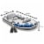 Intex Excursion 4 Inflatable Rafting/Fishing Boat Set With 2 Oars | 68324EP Perspective: back