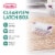 Sterilite 6 Quart Plastic ClearView Latch Box Storage Container Tote, 24 Pack Perspective: back