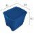 Sterilite 26 Gallon Latch and Carry Storage Tote, True Blue | 14487404 (12 Pack) Perspective: back