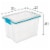 Sterilite Large 20 Qt Home Storage Container Tote with Latching Lids, (18 Pack) Perspective: back