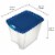 Sterilite 26 Gallon Latch & Carry Plastic Storage Tote Container Box, 12 Pack Perspective: back