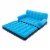 Bestway Multi-Max Inflatable Air Couch/Double Bed w/ AC Air Pump, Blue (2 Pack) Perspective: back