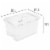Sterilite 1914 Single 48 Quart Hinged Lid Storage Box Tote Container (18 Pack) Perspective: back