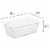 Sterilite 6 Qt Clear Plastic Stacking Storage Container Tote with Lid, 168 Pack Perspective: back
