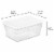 Sterilite 16 Quart Clear Plastic Stacking Storage Container Box w/ Lid, 84 Pack Perspective: back