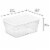 Sterilite 16 Quart Clear Plastic Stacking Storage Container Box w/ Lid, 144 Pack Perspective: back