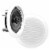 Pyle PDIC51RD 5.25 Inch Round In Ceiling/Wall Flush Speakers, White (12 Pack) Perspective: back
