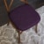 Sweet Home Collection | Honeycomb Memory Foam Non Slip 16 x 16 Chair Pad, Eggplant, 6 PK Perspective: back