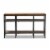 Baxton Studio Caribou Console Table in Oak Brown and Black Perspective: back