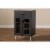 Baxton Studio Jonas Server Cabinet in Dark Grey and Oak Brown Perspective: back