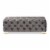 Baxton Studio Avara Modern Tufted Velvet Ottoman in Gray and Gold Perspective: back