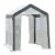 8' x 6' x 7.4' Walk-In Greenhouse Tunnel Portable Plant Garden Steel Frame Perspective: back