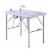 Outsunny 40  Portable Folding Easy-Clean Camping Dish Sink w/ Faucet & 2 Basins Perspective: back