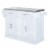 Steel Top Kitchen Island Cart Hidden Rolling Wheel Cabinet w Drawers Storage Box Perspective: back