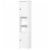 67” Wood Freestanding Bathroom Linen Tower Storage Unit Cabinet White Perspective: back