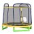 7' Spring Trampoline for Kids w/ Enclosure Net Indoor Play Bouncer Toy, Yellow Perspective: back