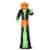 9 ft Light Up Pumpkin Inflatable Outdoor Halloween Yard Decoration w/ LED Lights Perspective: back