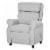 Kids Recliner Adjustable Armchair Sofa, Soft Sponge Cushion Accent Chair, Grey Perspective: back