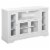 Kitchen Storage Buffet w/Large Countertop, Adjustable Shelves, & 4 Door Cabinets Perspective: back