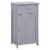 Modern Shower & Lavatory Mulitple Storage Freestanding Unit w/Anti-Topple, Grey Perspective: back