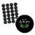 Big Dot of Happiness Mardi Gras - Masquerade Party Circle Sticker Labels - 24 Count Perspective: back