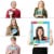 Big Dot of Happiness Holly Jolly Penguin - Christmas Party Photo Booth Picture Frame & Props Perspective: back