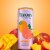 Bloom Peach Mango + Prebiotics Sparkling Energy Drink Can Perspective: back