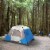 Outbound QuickCamp 6 Person 3 Season Cabin Tent with Rainfly and Carry Bag, Blue Perspective: back