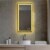 Blossom Stellar 18  Brush Gold Frame LED Glass Mirror with Antifog Perspective: back
