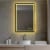 Blossom Stellar 24  LED Mirror in Matte Black Glass Perspective: back