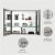 30 Inch Aluminum Bathroom Medicine Cabinet with Recess Or Surface Mount 30x26 Perspective: back