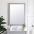 Elegant Decor Aqua 36  x 27  Wood Frame Bathroom Mirror in Gray Perspective: back