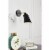 Halycon 5 inch black and brass wall sconce Perspective: back