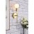 Keely 1 light brass wall sconce Perspective: back