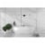 Phineas 4 lights bath sconce in black with clear crystals Perspective: back