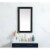 Aqua vanity mirror 18x32 inch in black Perspective: back