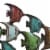 Three Dimensional Hanging Fish Wall Decor Perspective: back