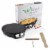 NutriChef Electric Nonstick Griddle Crepe Injera Maker Hot Plate Cooktop, Black Perspective: back