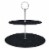 Nutrichef PKCKSTD10 2-Tier Cake Stand Tower Tray Perspective: back