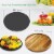 NutriChef PKCZBD40 Round Slate Cheese Platter Set Perspective: back