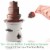 NutriChef 16oz 3 Tier Electric Countertop Fondue Maker Fountain Chocolate Melter Perspective: back