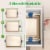 Nutrichef Kitchen Oven Baking Pans 3 Pc - Gold / Blue Perspective: back