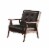 Zuo Home Indoor Decorative Rocky Arm Chair - Black Perspective: back