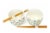 Gudetama 2 Pack 4 inch Ceramic Bowl & Chopstick Set Perspective: back