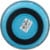 Bella Bowls XS Cat Bowl - Ocean Blue Perspective: back