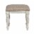 Magnolia Manor White Vanity Stool Perspective: back